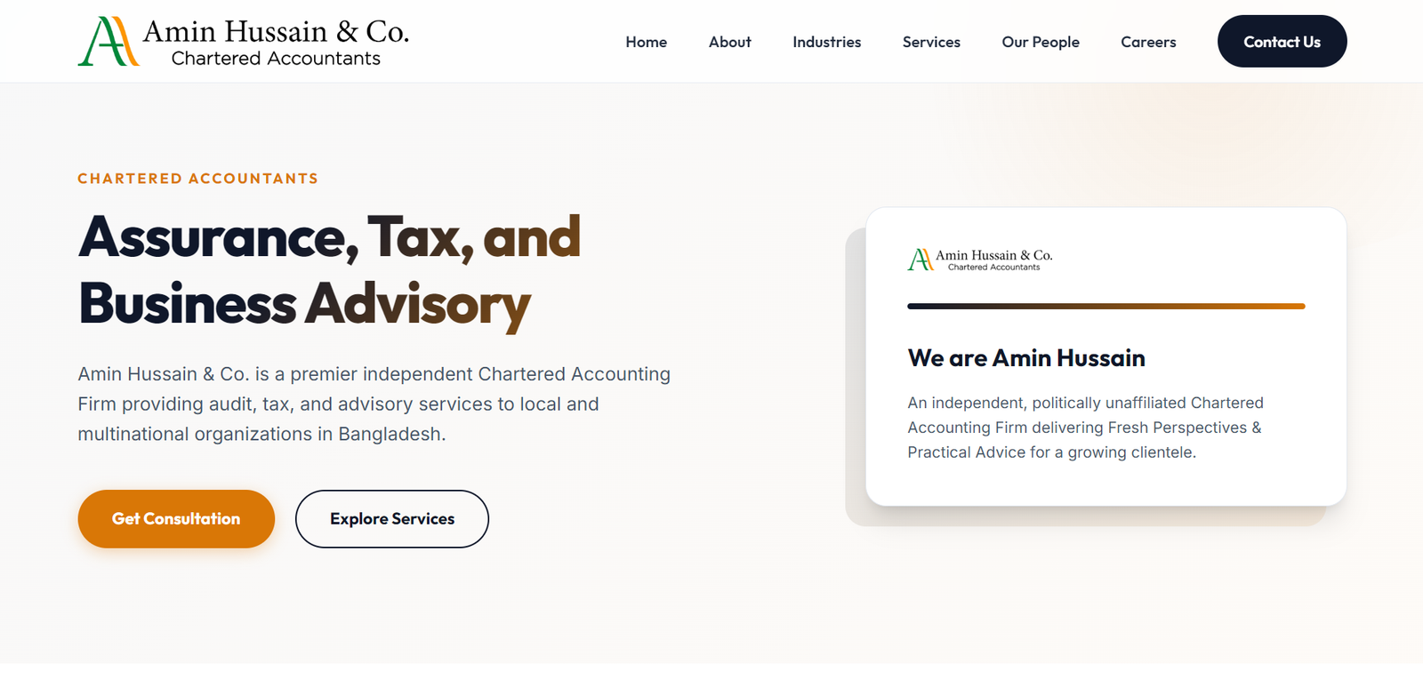 Corporate Tax  & Accounting Firm Website